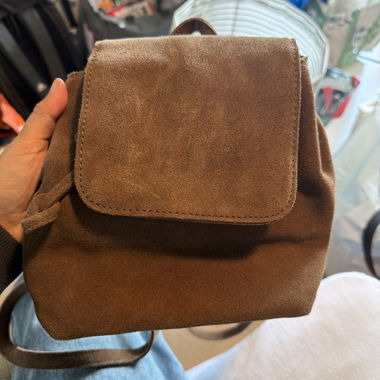 Brandy Melville Rucksack aus braunem Wildleder