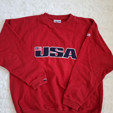 Felpa Reebok USA rossa