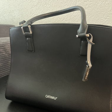 Black tote bag Catwalk