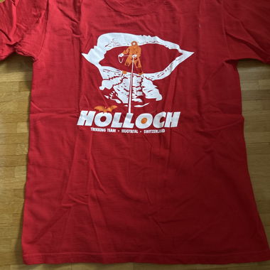 T-shirt da trekking Hölloch rosso