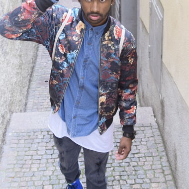 Veste fleurie