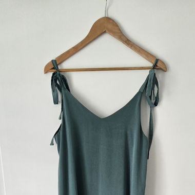 Robe longue vert d'eau taille U