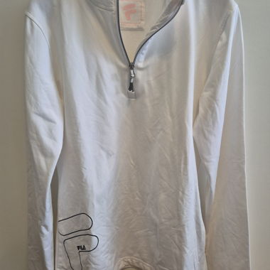 Felpa Fila con zip bianca M