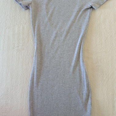 Robe grise moulante dos nu XS