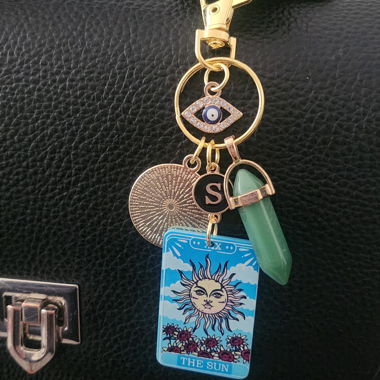 Taschenanhänger mit Tarot-Motiv