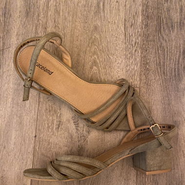 Talons petits verts pailleté