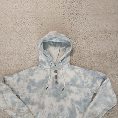 Blau / weisser Kapuzenpullover Roxy 