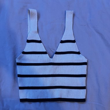 Crop top à rayure 