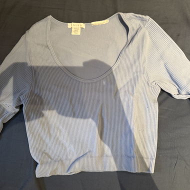 AMISU Ribbed Long Sleeve Top