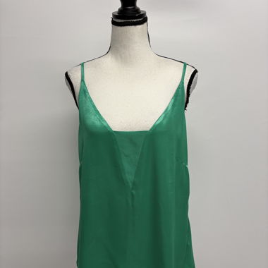Salsa Jeans Satin Top Green Gr. M Straps