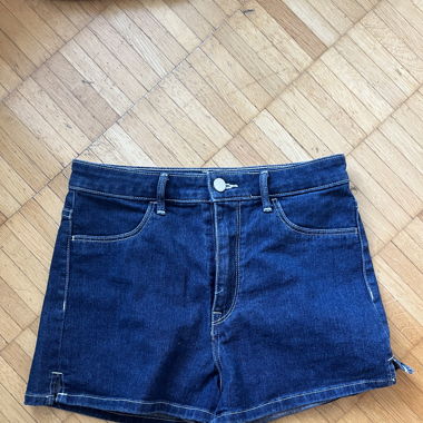 blue shorts 