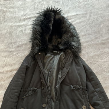 Winterjacke mit Kunstfelkaputze