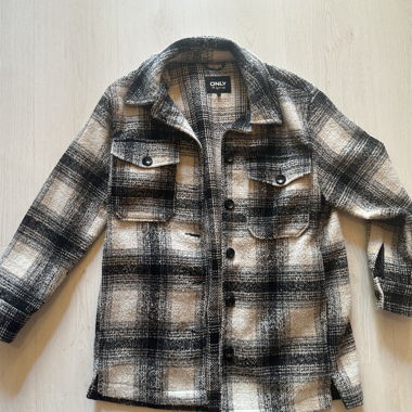 ONLY Karierte Overshirt-Jacke
