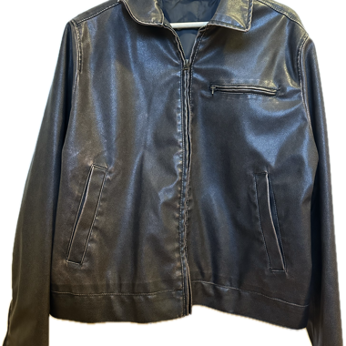 Braune Lederjacke