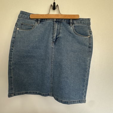 Gerader Jeansrock