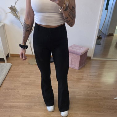 Pantalon de costume / pantalon en tissu taille 38 noir Tally Weijl