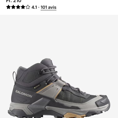 Chaussures de randonnée Salomon X Ultra 5 Mid Gore-Tex pour femme