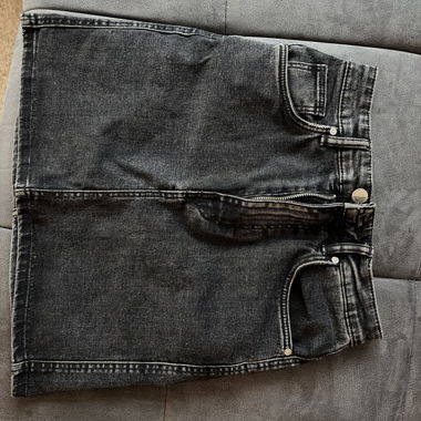 Gonna in jeans grigio scuro