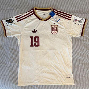 Spanien Lamine 19 WM-Trikot in Weiss