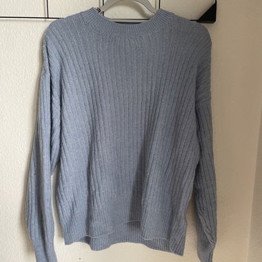 Maglione lavorato a maglia blu chiaro H&M