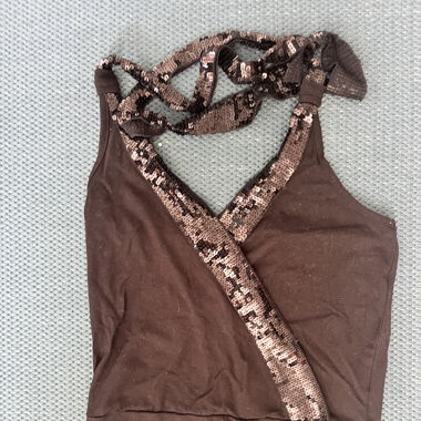Neckholder Top with Sequins