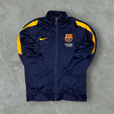 vintage fc barcelona nike trackjacket navy/yellow