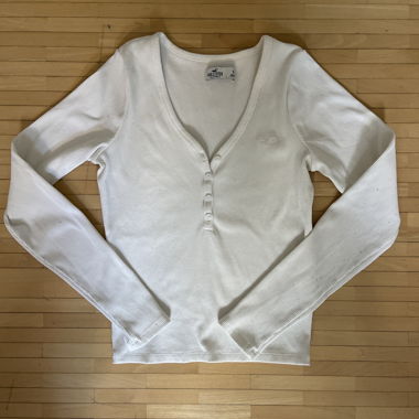 Hollister Long Sleeve Shirt with Button Placket