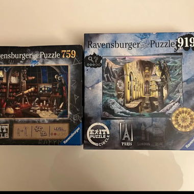 2 x Ravensburger Exit Puzzle set