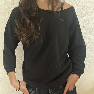 Black baggy sweater