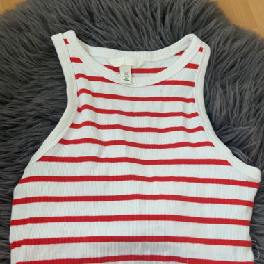 Gestreiftes H&M Crop Top, Grösse S