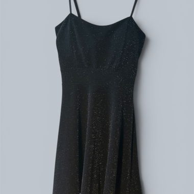Abito Nero con Glitter