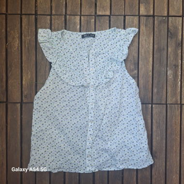 Girls' Sleeveless Floral Blouse 8-10 years