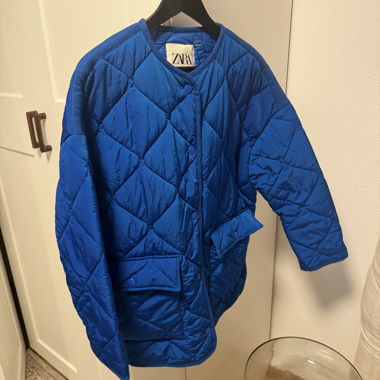 Giacca Zara trapuntata blu