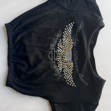 Vintage Crop top harley davidson 
