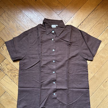 Original vintage brown short sleeve shirt/polo