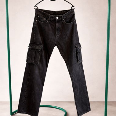 Calvin Klein Schwarze Cargo-Jeans