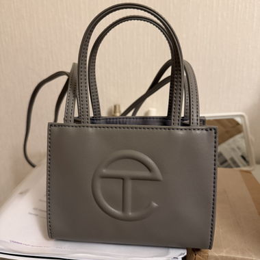 Telfar bag grey