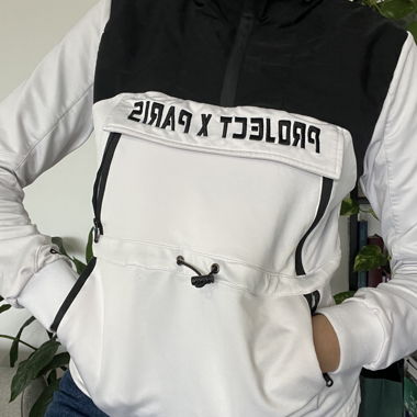 Jacke - Project X Paris weiss und schwarz Grösse M