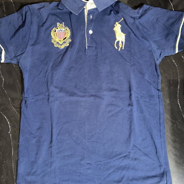 Blaues Polo Ralph Lauren Poloshirt XL