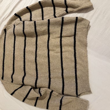Maglione a maglia a righe Mango