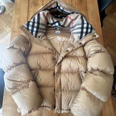Piumino Burberry a quadri