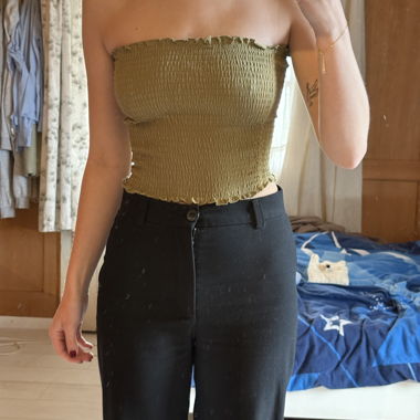 crop top - verde