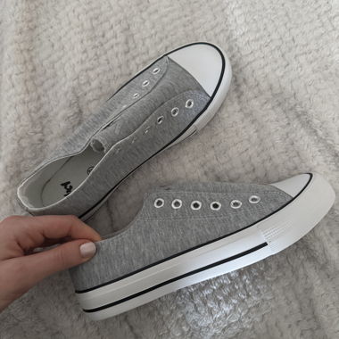 Grey Slip-On Sneakers Size 37