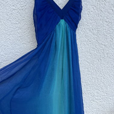 Abito da sera maxi blu
