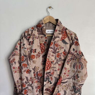 Handgefertigte Samtjacke - Hergestellt in Indien