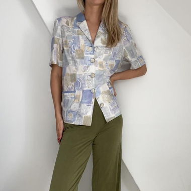 Vintage blouse with pattern