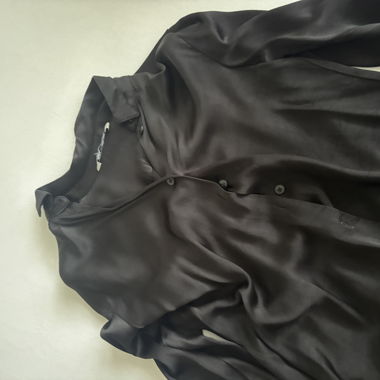 Zara Black Satin Shirt
