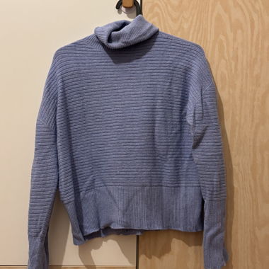 Maglione a collo alto blu Taglia M