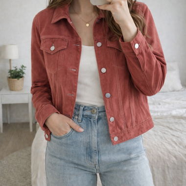 Veste vintage en daim