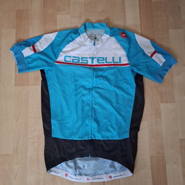 Castelli short-sleeve cycling jersey blue